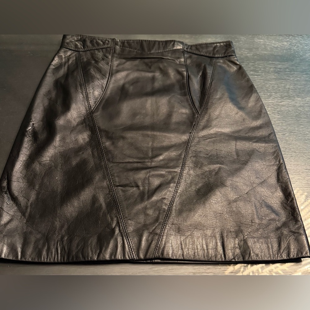 Vintage Geronimo leather Butter Soft Skirt, SZ 10 Designer
